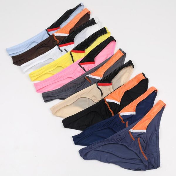 

underpants meiyiya 3 pcs underwear men brief mens briefs fashion modal solid u convex size -2xl white yellow blue brown, Black;white