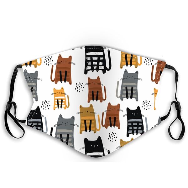 

portable riding mouth mask ers grid print earloop design anti spittle splashing dust face masks windbreak mascherine 2 2sh e1#557