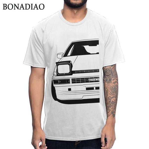 

japanese anime initial d ae86 car drift t shirt fujiwara tofu shop novelty design summer man fashion streetwear t-shirt, Gray;blue