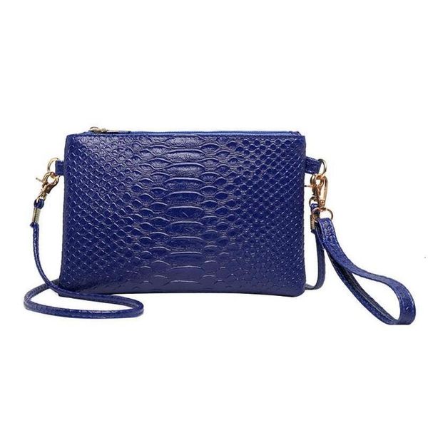 

аллигатор pattern wristlet сцепления мода женщины pu плечо вскользь посланник сумки