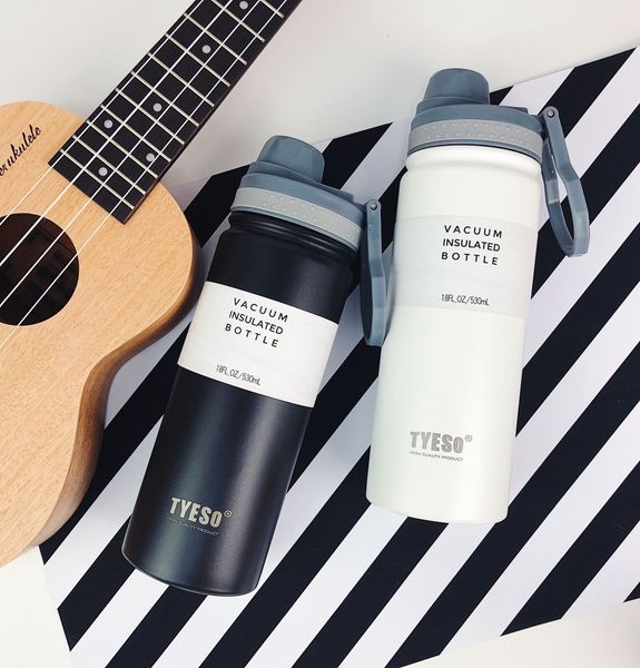 

k3gzl korean style creative fashion fresh male and female students large capacity sports thermos kettle thermos cup kettle portable couple c
