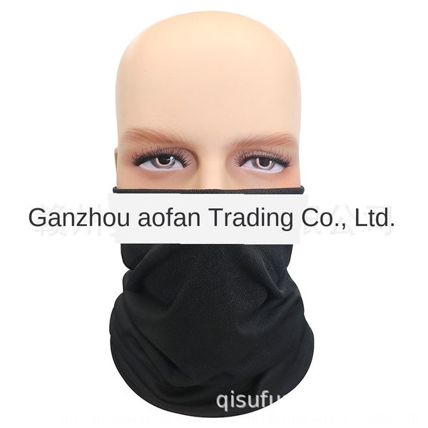

tbimo scarf mask sun-proof face towel men's and women's riding polar fleece warm face hat warm outdoor sports multi-functional out, Black
