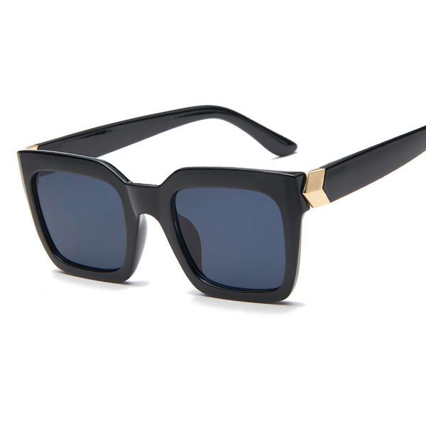

fashion square frame sun glasses men women sunglasses luxury metal 2020 brand design eyewear sunglass black leopard, White;black