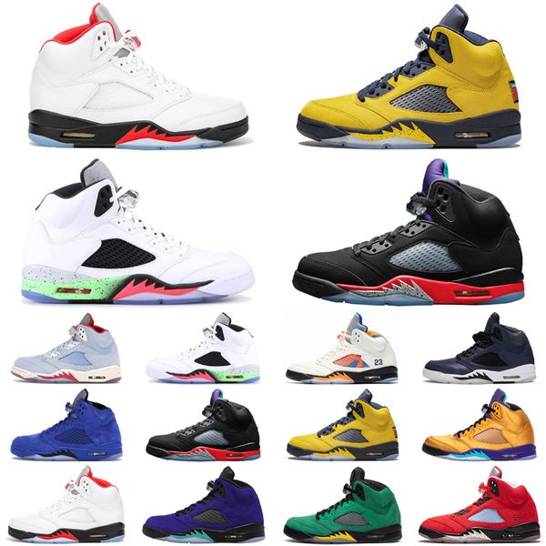 

fashion jumpman psg 5 5s men basketball shoes mens trainers fresh prince 3 psg black sports sneakers size 7-13