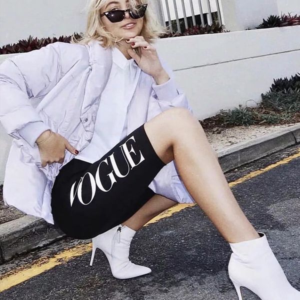 

faimp high waist gold vogue print leggings horts women elastic waist skinny fitness korean casual biker black