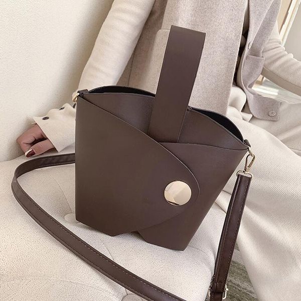

ins женщины bucket bag большой емкость леди плечо сумка plain crossbody сумка пляжная сумка