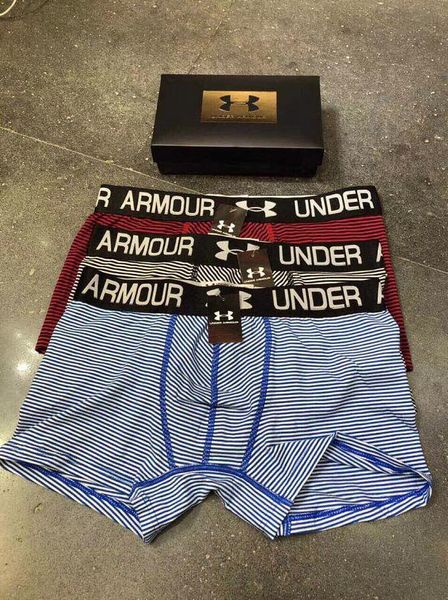 

with box] breathable men underwears soft mens boxers brief letter underpants for mens male shorts boxer, Black;white