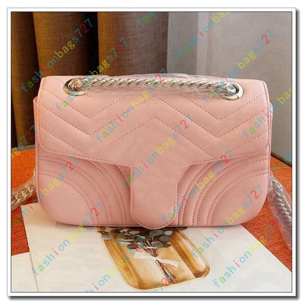 

luxury designer cosmetic bag womens mini quilted metal cover shoulder diagonal bag ladies popular chain wallet phone bag soho pink 191024
