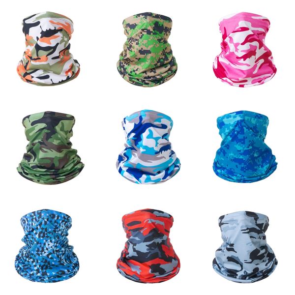 

new camouflage scarves cycling hunting scarf army bike tactical camouflage headscarf bandana neck warmer#126, Black