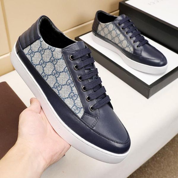 

new comfortable mens shoes scarpe da uomo di lusso autumn and winter soft footwears low lace -up casual men shoes luxury sne, Black