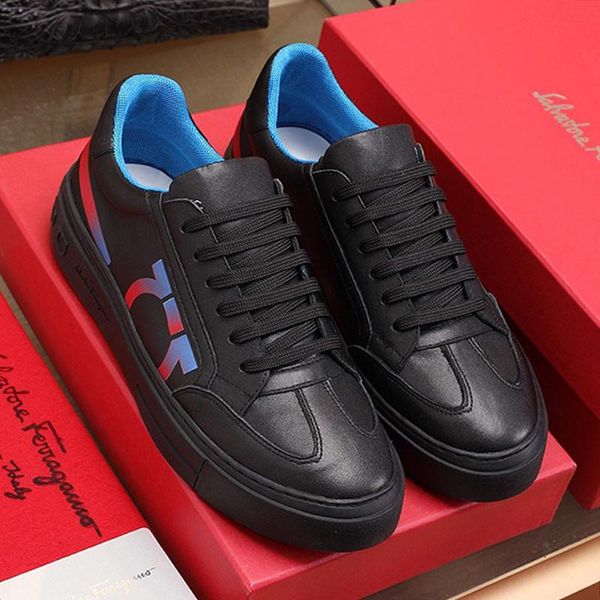 

new arrival mens shoes fashion outdoor walking shoes leather lace -up low plus size casual luxury men shoes herren luxus marken schuhe, Black