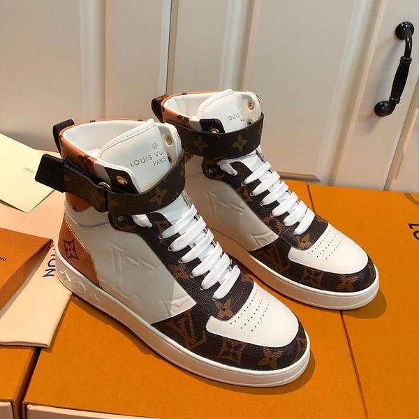 

luxury mens fashion shoes boots lace -up boombox rivoli sneaker boot lace -up chaussures pour hommes casual ankle boots men shoes casual