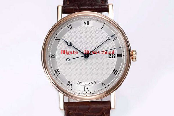 

mks factory 5177bb business watch 18k rose gold fashion watches date display sapphire waterproof mens watches cal777q automatic mechanical, Slivery;brown