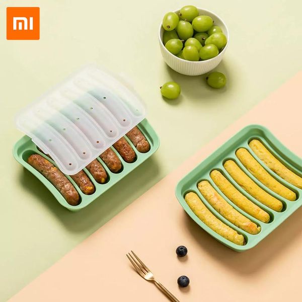 Xiaomi Cozinha Gadgets Molde de Salsicha DIY BPA-Livre Silicone Molde de Alimentos Bebê Comida Fabricante Resistente ao Calor Ferramentas para Cozinha