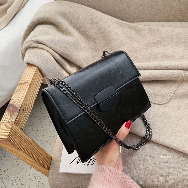 

h40 fashion women simple pure color leather shoulder bags messenger hasp phone bag with button crossobody bolso pu bandolera mujer