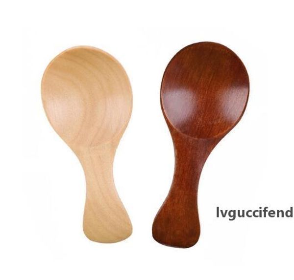 

8cm mini wood tea spoon small wooden salt spoon sugar coffee tea spoons baby feeding scoop
