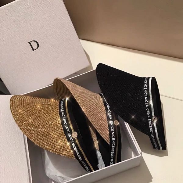 

letter sun children's korean style all-match empty-hair band straw straw hat travel cap dome-hair band sun hat tide, Blue;gray