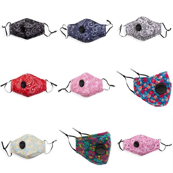 

camo print masks designer dust filtrition face mask reusable designer mask or fedex#464, Black