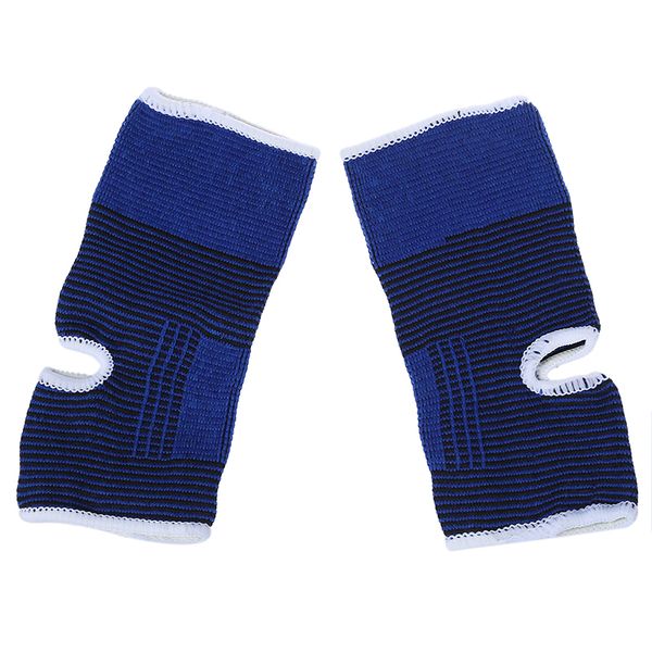 

new 2 x elastic neoprene ankle support feet protector brace sport sock, Blue;black