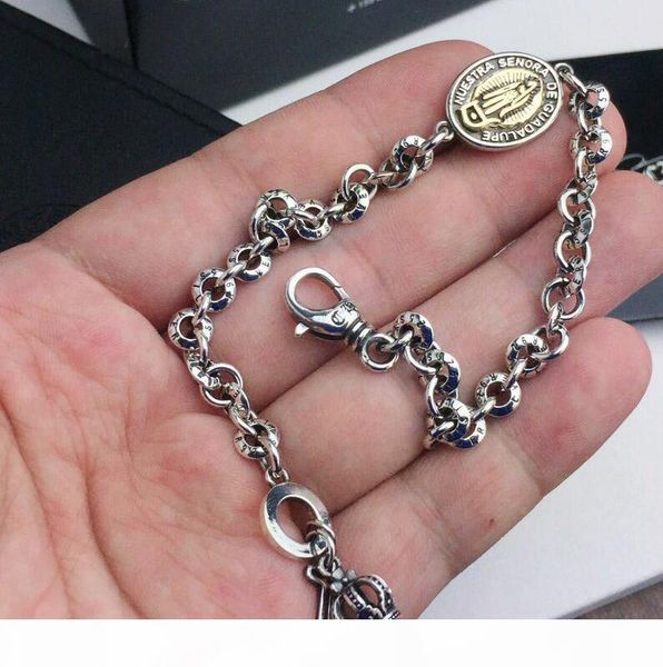 

fashion brand with logo cross designer bracelets bangles for lady design mens and womens party wedding lovers gift luxury hip hop jewelry, Black