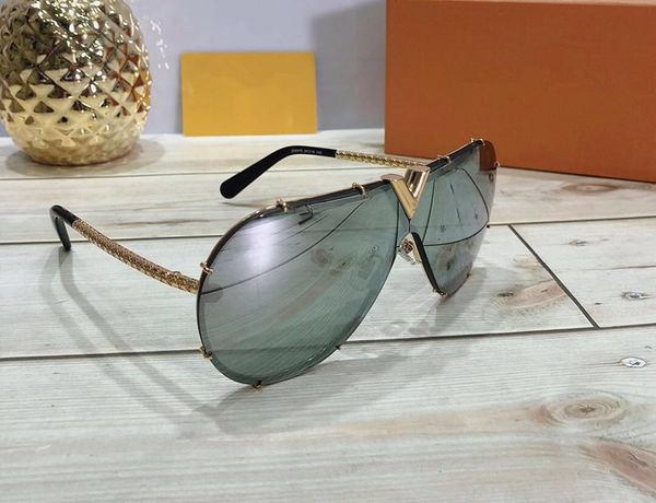 

0898 men women mask sunglasses uv protection lens fashion oval coating mirror lens frameless color popular plated frame come with package, White;black