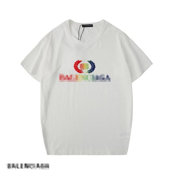 

balÃªncÃ¬aga summer mens designer t shirt casual mens loose brand tees with letters print short sleeves sell luxury mens t shirt, White;black