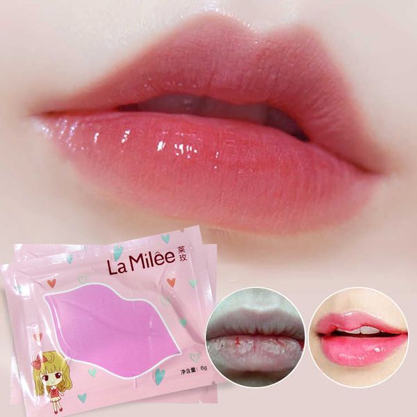

new pattern moisture lip mask for lip care plumper moisture essence plant flower extract exfoliating scrub full lip film
