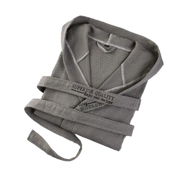

bathrobe men dressing gown men's robe cotton waffle sleep lounge summer bathrobe nightgowns robes casual wear kimono robe white, Black;brown