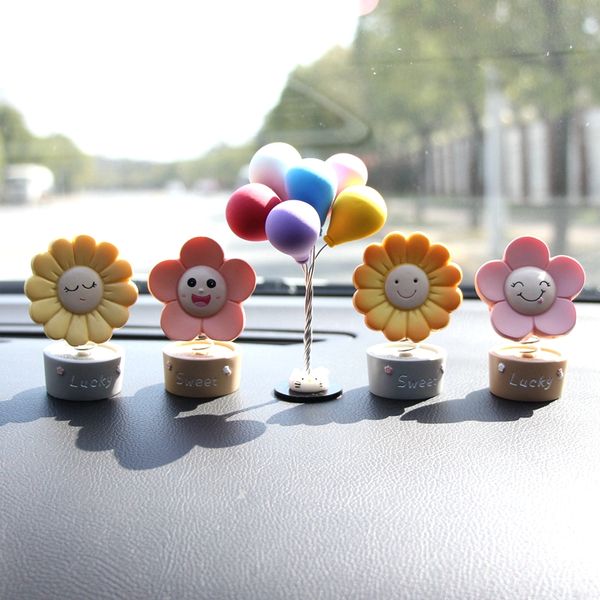 

car shaking head sunflower decoration sun flower car shaking head decoration ornament interior accessories