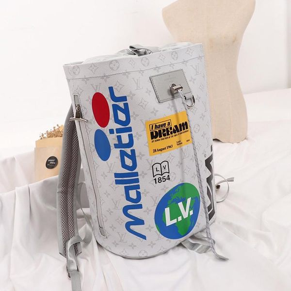 

fast delivery womens bag luxury designer backpacks women leather drawstring bucket bag large capacity casual travel rucksack