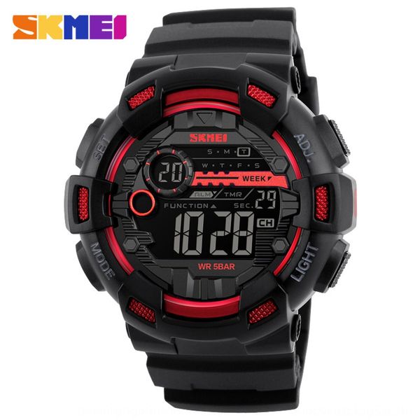 

shijimei new sports men's skmei outdoor electronic waterproof electronic watch student watch, Blue