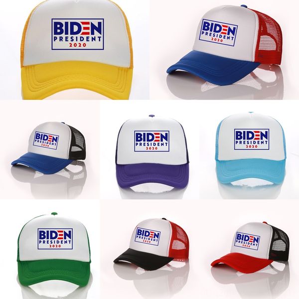 

itleg joe mesh baseball hat 2020 ameria cap president election patchwork us men women trucker hats adjustable biden outdoor trucker caps, Blue;gray