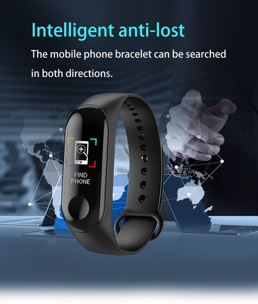 

m3pro smart watch sport smart band blood pressure monitor smart wristband smartwatch bracelet m3plus wristband for men women