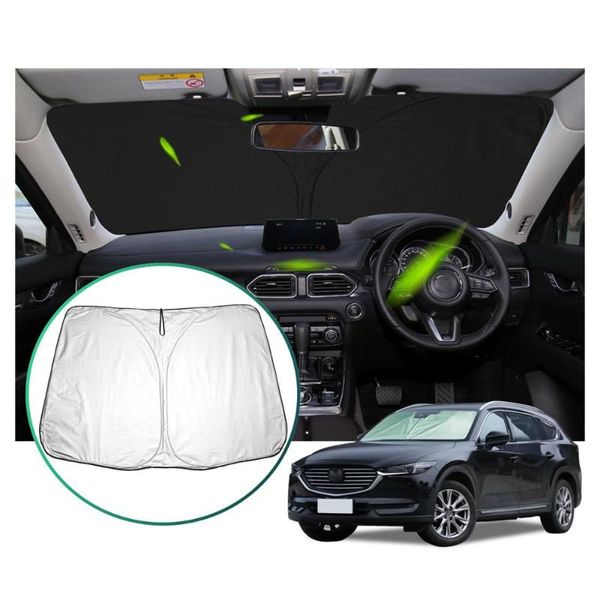 

lfotpp car windshield sunshades for cx8 kg 2020 2020 front window visor cover silver exterior protection accessories