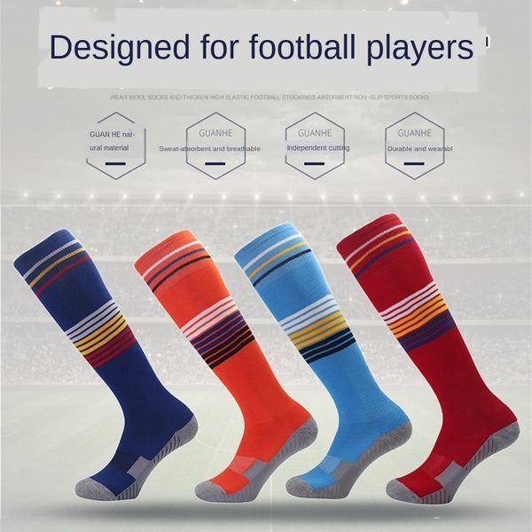 

vu0wn terry fabric towel children sweat-absorbing breathable non-slip grinding long tube thickened towel bottom football socks sports, Black