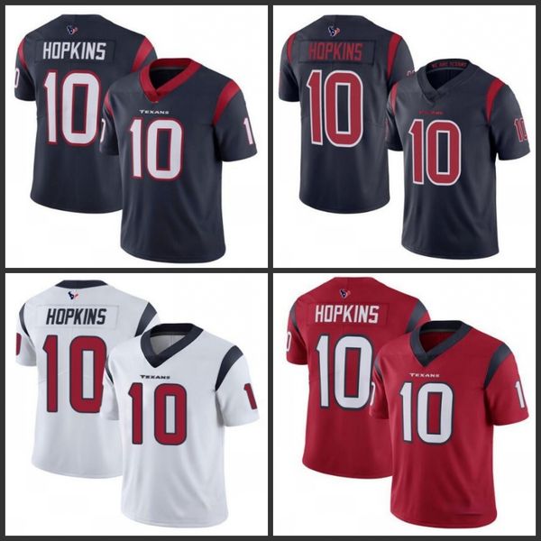 

houston texans men #10 deandre hopkins red alternate men's women youth stitched nfl vapor untouchable limited jersey, Black;red