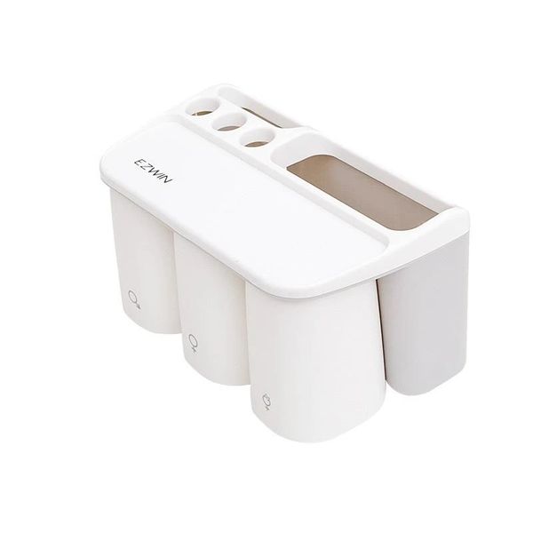 

magnetic plastic toothbrush holder storage rack shelf nailing bathroom storage baskets