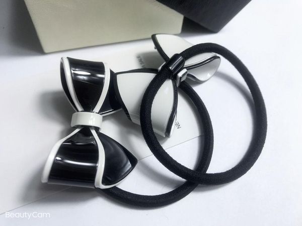 

new acrylic bow tie hair rubber 4.8*3.5cm america fashion c letter high-end hair ring headline girls hand rope counter gifts 4pcs/lot, Pink