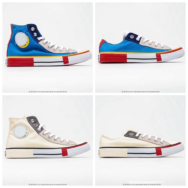 

cdg play chuck 70s hi low vulcanized all 1970 yellow canvas big eyes star mens women skate casual shoes fashion womens sneakers, Black