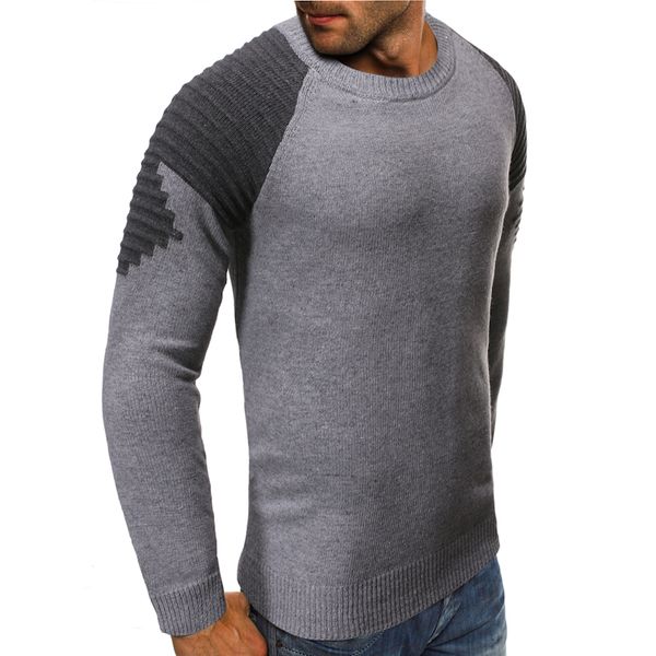 

isurvivor2020 men's sweater long sleeve color matching men's casual solid color slim chinese jacket winter warmth, White;black