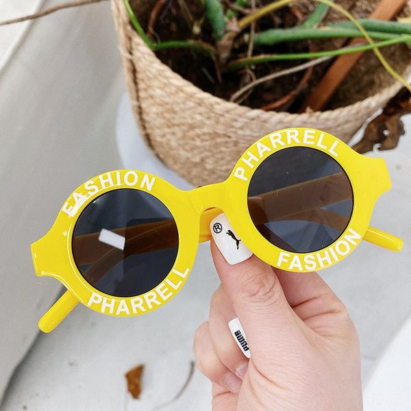 

ms6qe children's sun new korean style boysenglish letters round uv-proof baby children's sun new korean style glasses boysenglish, Blue