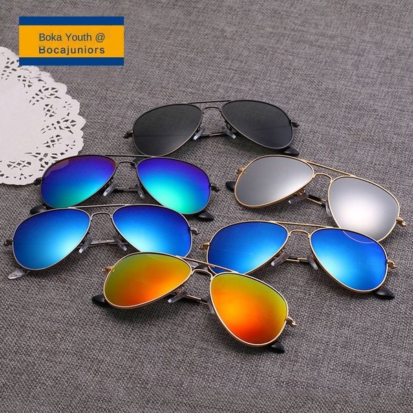 

2020 metal children's sun fashion clam polarized sunglasses sunglasses d3024, Blue