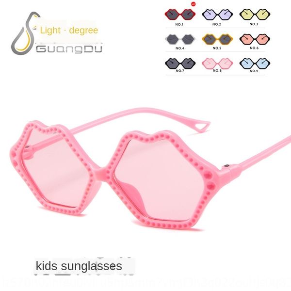 

новой мода детских вс персонализированных мод вс губы родитель-ребенок очки милых детских солнцезащитных очков, Blue