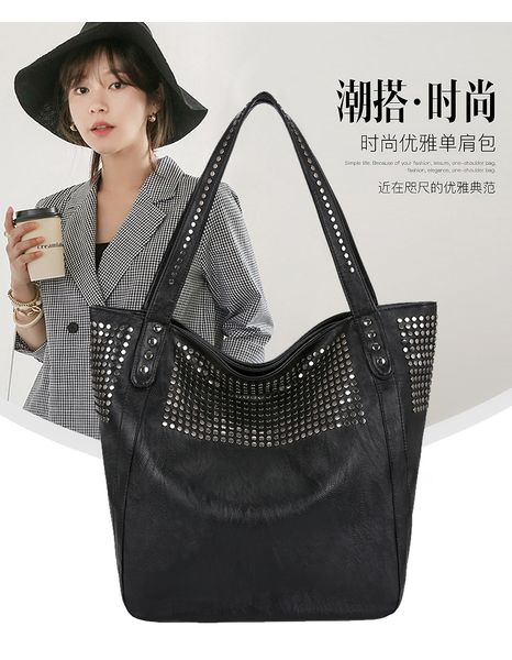 

alligator wing bag women's large-capacity handbag retro pu leather shoulder messenger bag crocodile pattern purses