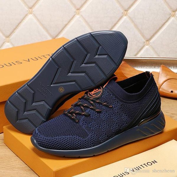 

мода мужская обувь кроссовки кроссовки стиль chaussures de sport pour hommes с оригинальным box мужчины обувь luxury design дышащий быстрая, Black