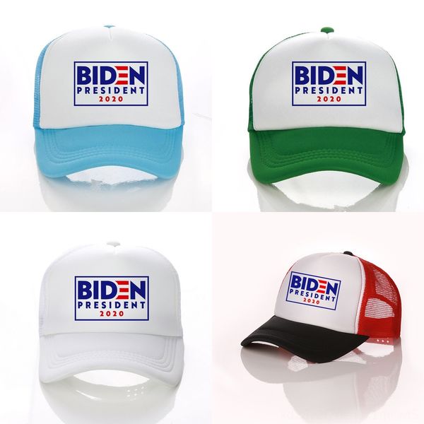 

lcmvy biden president 2020 sports mesh caps usa letters printed summer ball patchwork beach sun hats visor hat outdoor baseball peaked cap, Blue;gray