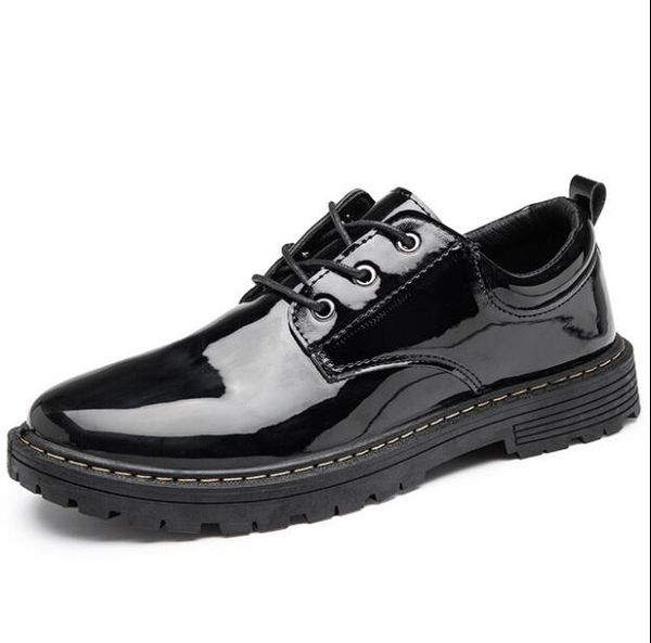 

Brand new spring autumn new designer fashion men shoes ablaze patent leather casual shoes trend shoes loafers