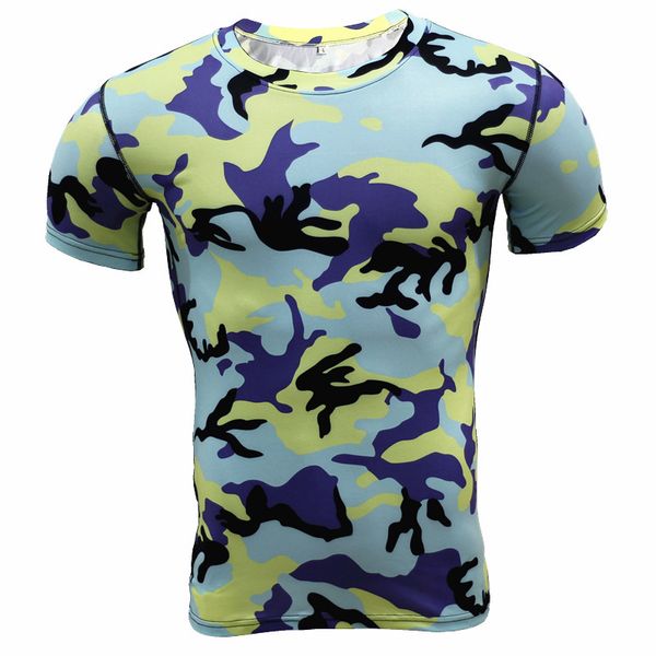 

running jerseys compression t-shirt for men training, sports and fitness exercise with short sleeve, Black;blue
