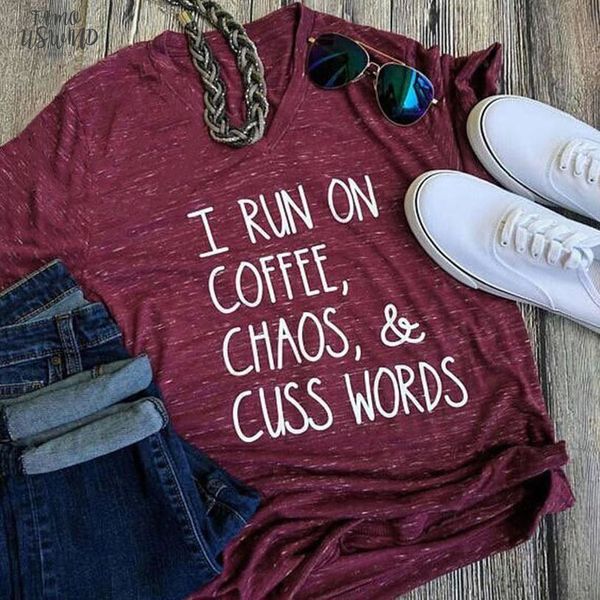 

women harajuku t shirts polyester on coffee chaos femme aesthetic basic tees ladies short sleeve vogue plus size ulzzang red top, White