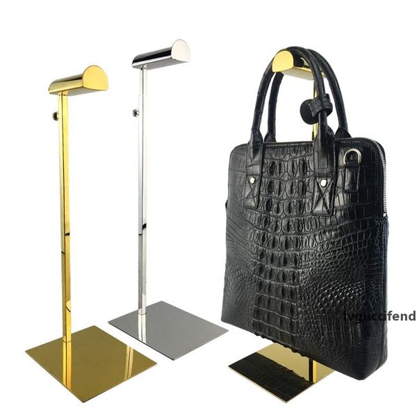 

gold/rose gold/silver stainless steel tanding handbag rack women handbag stand holder with adjustable height lx2133